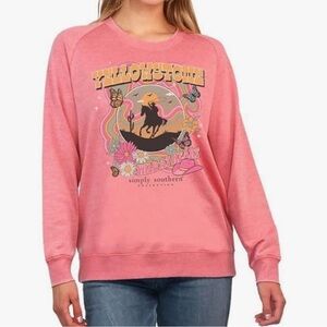 🌟NWT Simply Southern Yellowstone Wild At Heart Crewneck Sweatshirt🌟